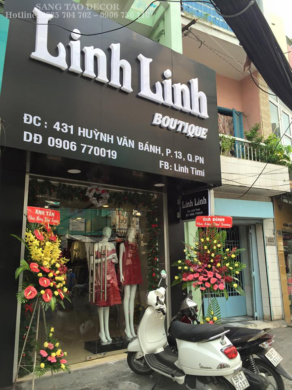 Thiết kế thi công shop thời trang cao cấp Linh Linh Boutique