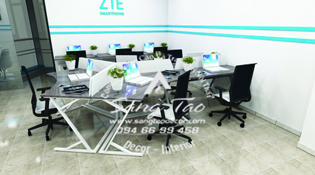 Thiết kế thi công nội thất văn phòng ZTE Smartphone