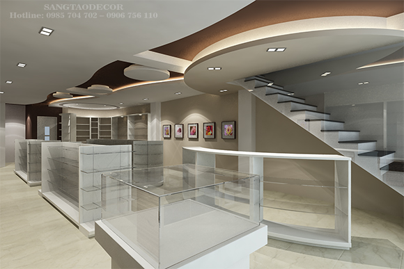 Thiết kế thi công showroom Thuan Pharm