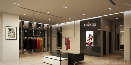 Mẫu thiết kế shop thời trang đẹp Eva de eva tp hcm