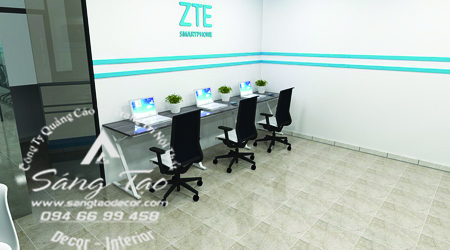 Thiết kế thi công nội thất văn phòng ZTE Smartphone